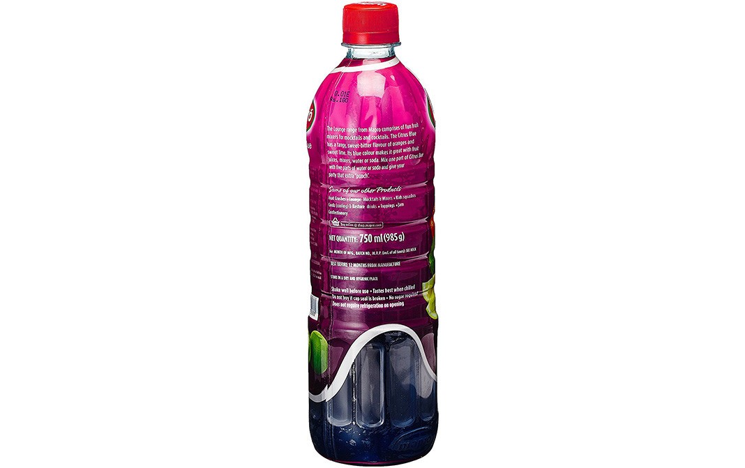 Mapro Lounge Citrus Blue    Plastic Bottle  750 millilitre